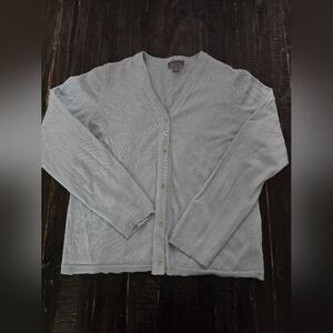 Talora Light Blue Cardigan Sweater Size M